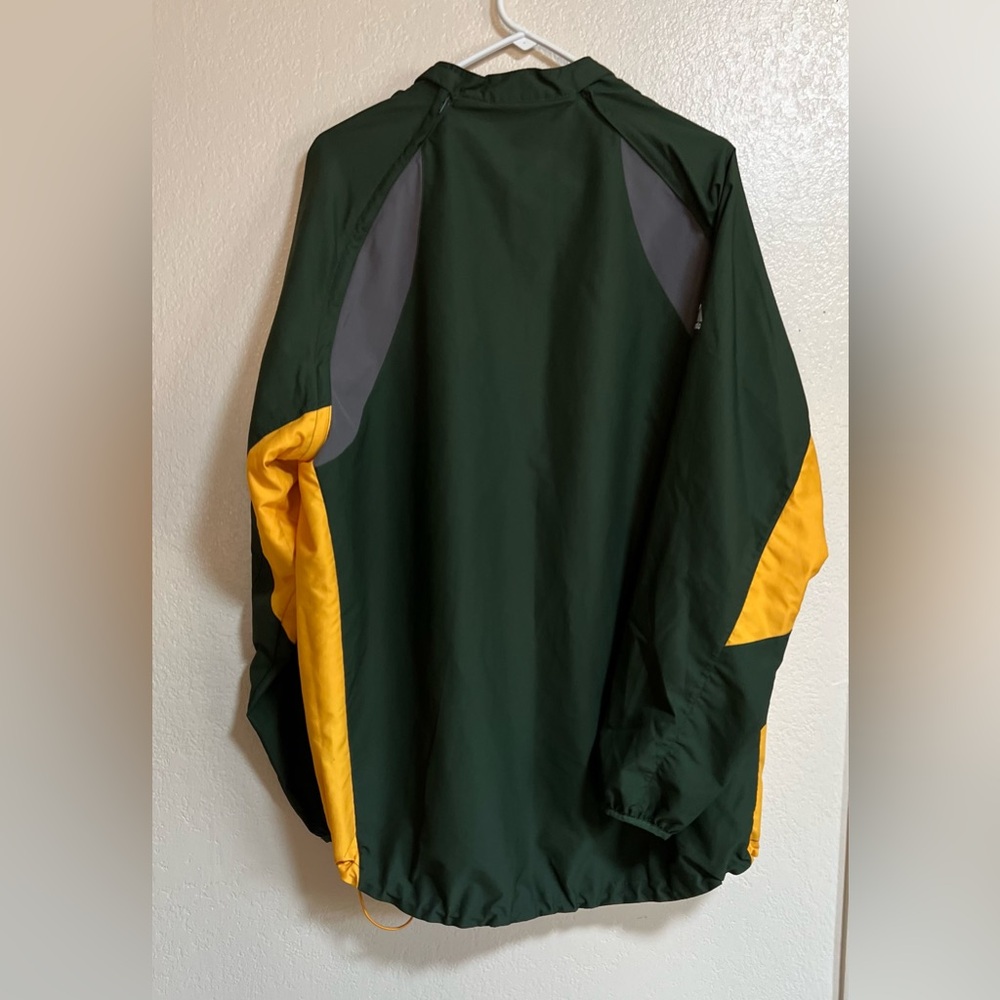 Majestic Cool Base Pullover 1/4 Zip Convertible Long Sleeve Green/ Yellow - Picture 2 of 10